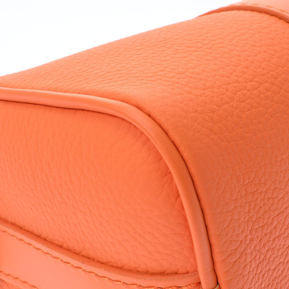 Louis Vuitton Keepall XS Aerogram Leather 2way Volcano Orange Leather Handbag - Picture 6 of 12